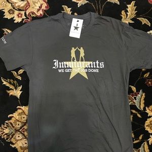 Hamilton t shirt immigrants Clearance